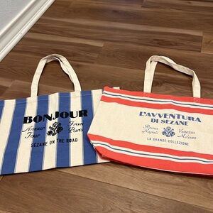 Bundle of two sezane totes